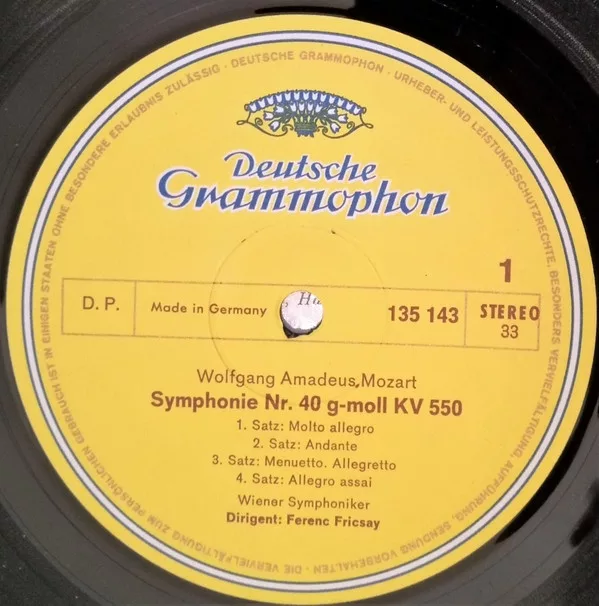 Wolfgang Amadeus Mozart - Wiener Symphoniker, Ferenc Fricsay - Symphonien Nr. 40 G-moll · Nr. 41 C-dur "Jupiter" 3 Wolfgang Amadeus Mozart - Wiener Symphoniker, Ferenc Fricsay - Symphonien Nr. 40 G-moll · Nr. 41 C-dur "Jupiter" - Image 3