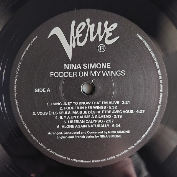 Nina Simone – Fodder On My Wings, E.U. Vinyl LP