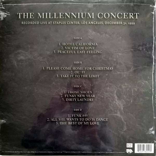 欧2discs LP Eagles The Millennium Concert 603497845491 Elektra, Eagles Recording Company /00660 2LP EAGLES The Millennium Conce 603497845491 Elektra, Eag