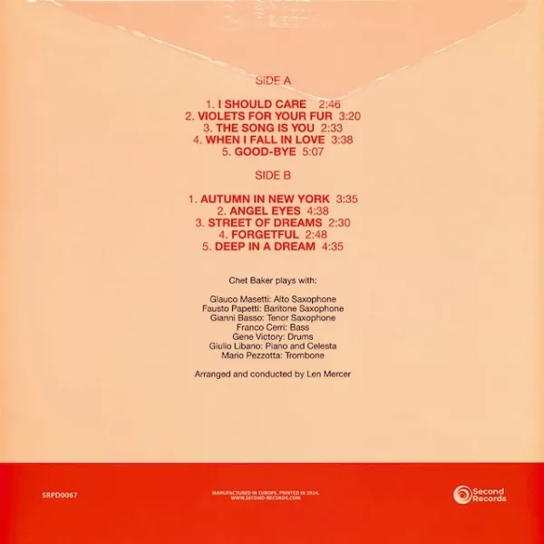 Chet Baker Sings And Plays With Len Mercer And His Orchestra - Angel Eyes - Image 3