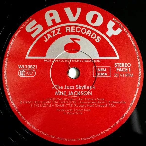 Milt Jackson - The Jazz Skyline 3 Milt Jackson - The Jazz Skyline - Image 3