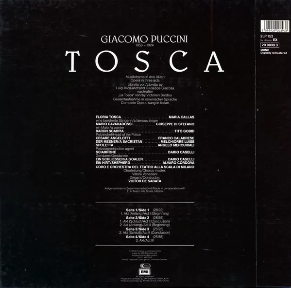 Giacomo Puccini, Maria Callas - Tosca 2 Giacomo Puccini, Maria Callas - Tosca - Image 2