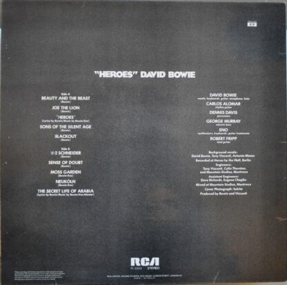 David Bowie ‎– "Heroes" (First UK Pressing)