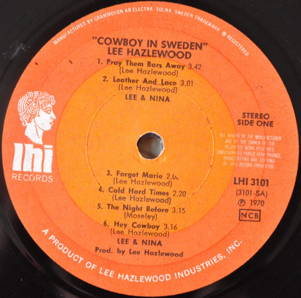 Lee Hazlewood ‎– Cowboy In Sweden