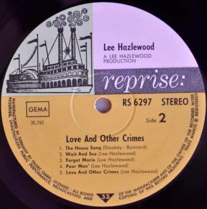 Lee Hazlewood ‎– Love And Other Crimes
