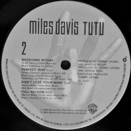 Miles Davis ‎– Tutu