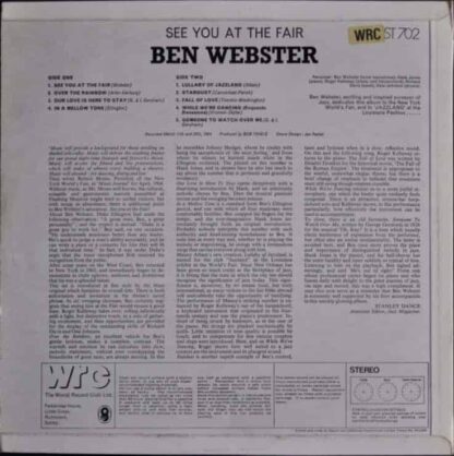 Ben Webster ‎– See You At The Fair
