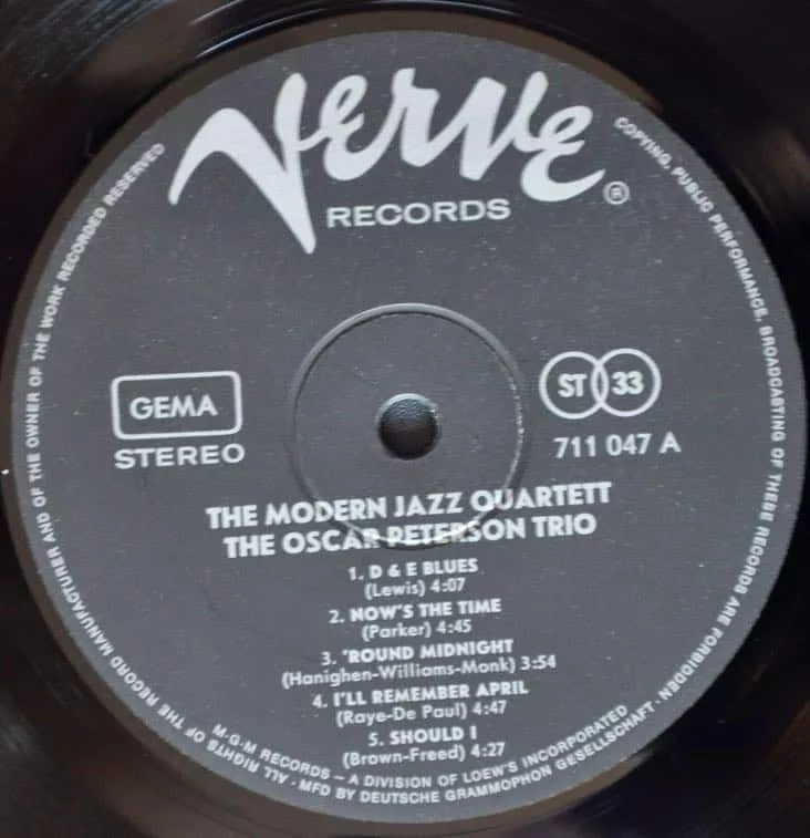 The Modern Jazz Quartet And The Oscar Peterson Trio 3 The Modern Jazz Quartet And The Oscar Peterson Trio