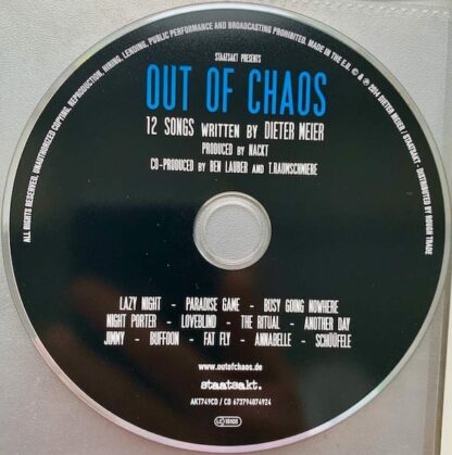Dieter Meier ‎– Out Of Chaos (Signed)