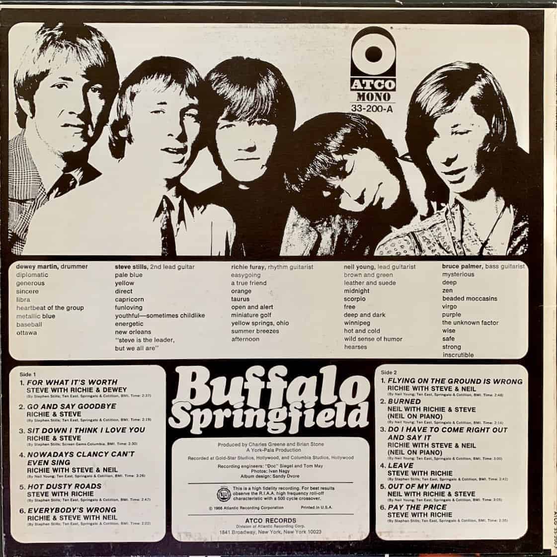 Mispend Dæmon vant Buffalo Springfield ‎– Buffalo Springfield - Vinyl Pussycat Records
