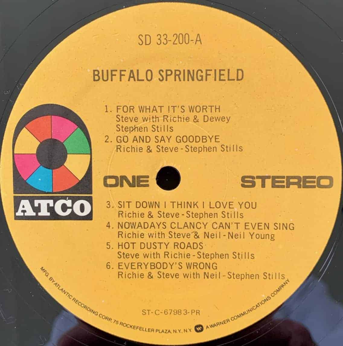 Springfield ‎– Buffalo Springfield - Pussycat Records
