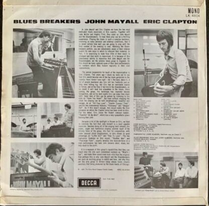 John Mayall With Eric Clapton ‎– Blues Breakers (Original Mono UK)