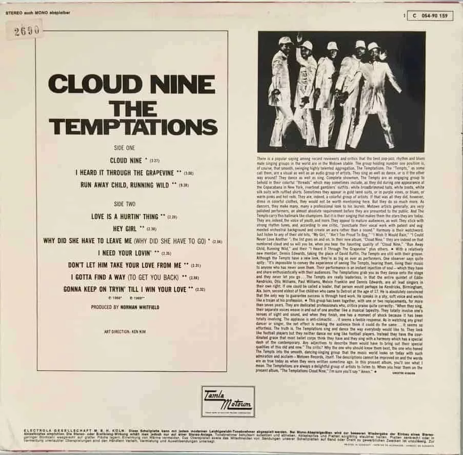 The Temptations – Cloud Nine 2 The Temptations – Cloud Nine