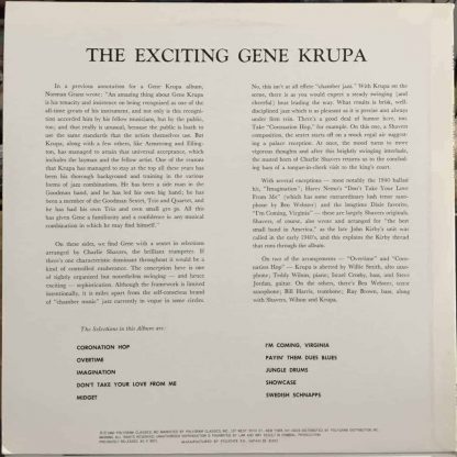 Gene Krupa ‎– The Exciting Gene Krupa