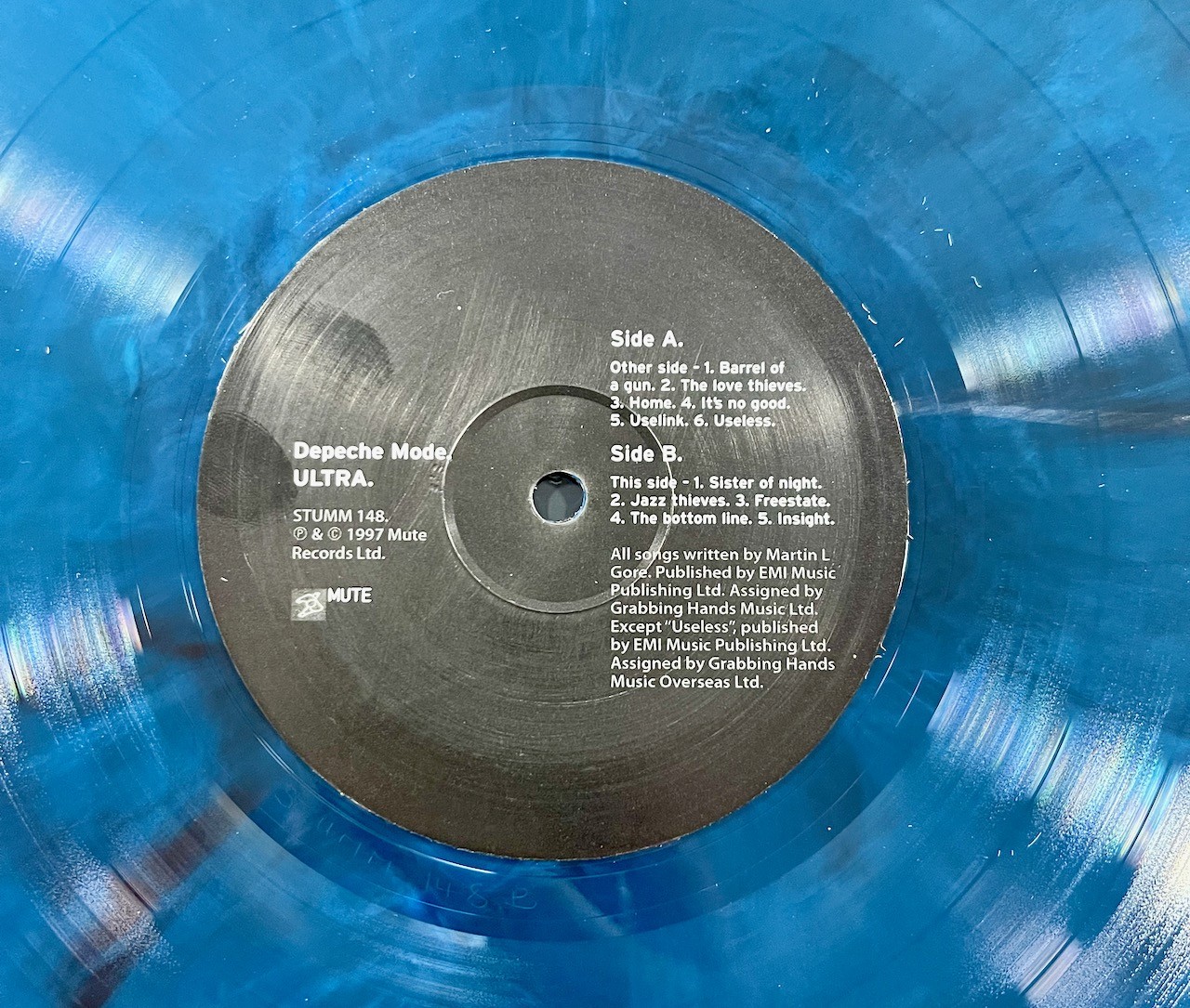 lægemidlet spids Fundament Depeche Mode – Ultra (Blue Vinyl) - Vinyl Pussycat Records