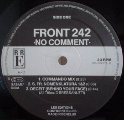 Front 242 ‎– No Comment