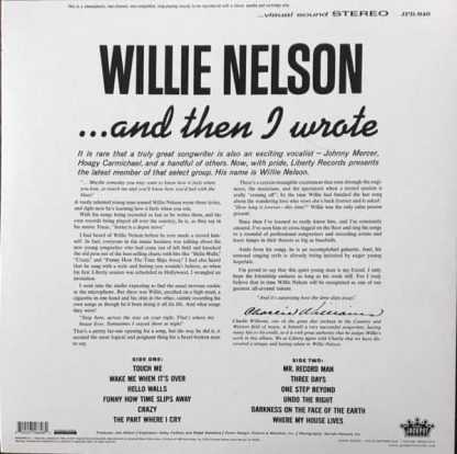 Willie Nelson ‎– ... And Then I Wrote (Colored Vinyl) Limited Edition
