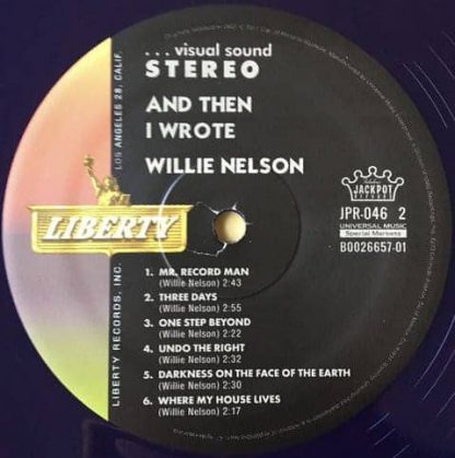 Willie Nelson ‎– ... And Then I Wrote (Colored Vinyl) Limited Edition