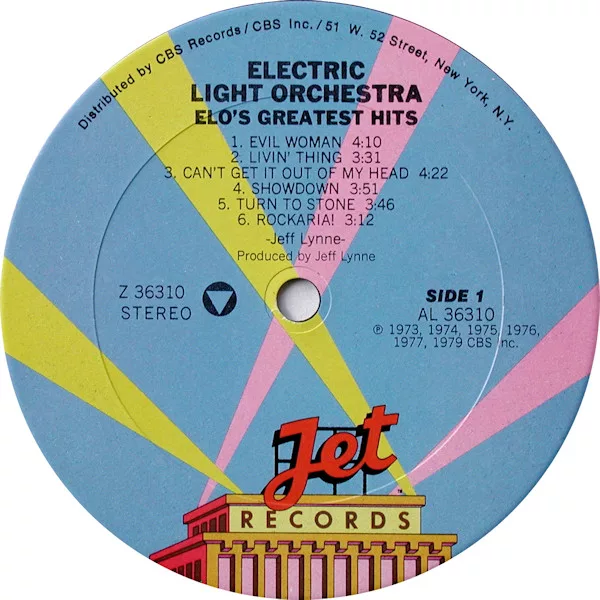 Electric Light Orchestra ‎– ELO's Greatest Hits - Vinyl
