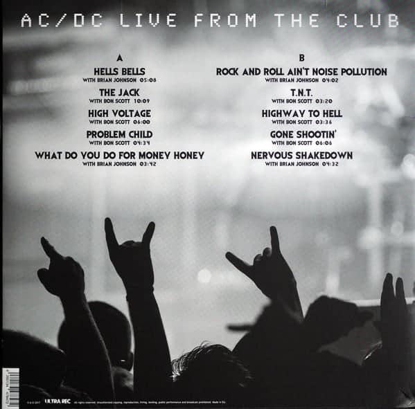 AC/DC Live From The Club - Vinyl Pussycat Records