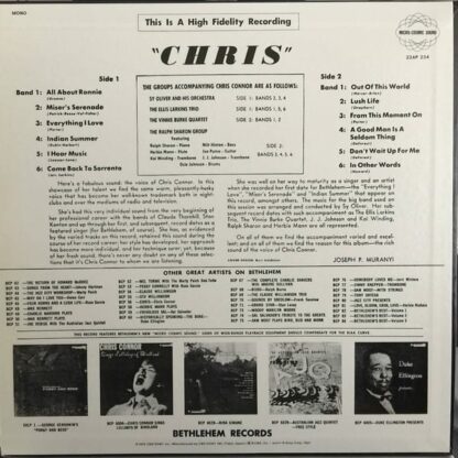Chris Connor ‎– Chris (Japanese Pressing)