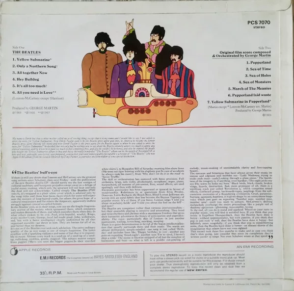 The Beatles - Yellow Submarine (First Pressing) UK 2 The Beatles - Yellow Submarine (First Pressing) UK - Image 2