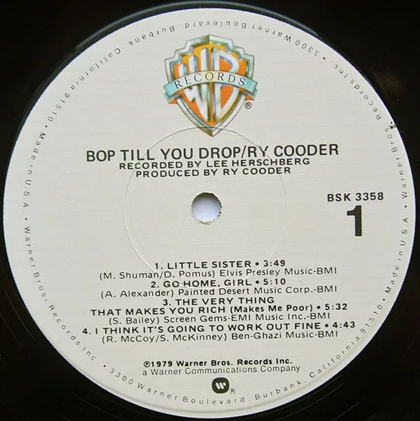 Ry Cooder - Bop Till You Drop (US) 3 Ry Cooder - Bop Till You Drop (US)