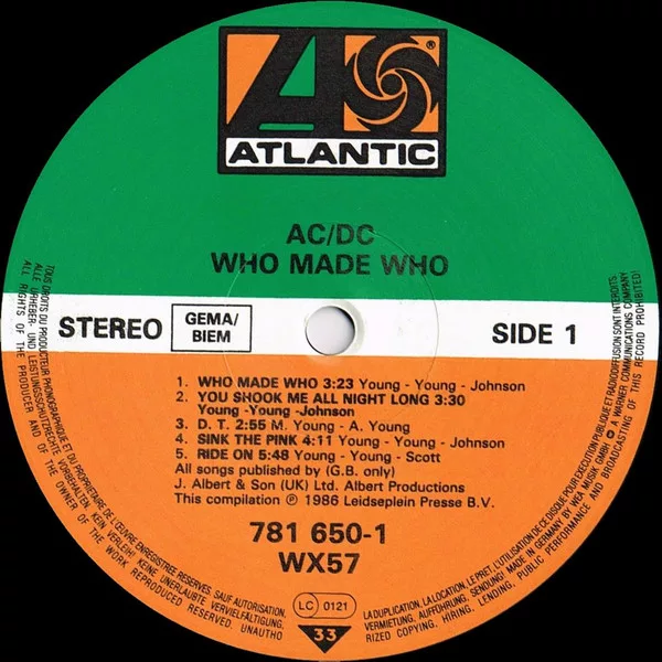 AC/DC - Who Made Who 3 AC/DC - Who Made Who - Image 3