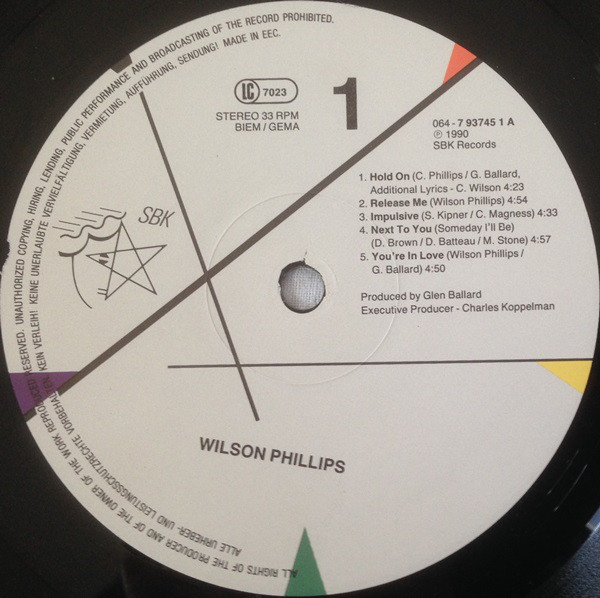 Wilson Phillips - Phillips - Vinyl Records