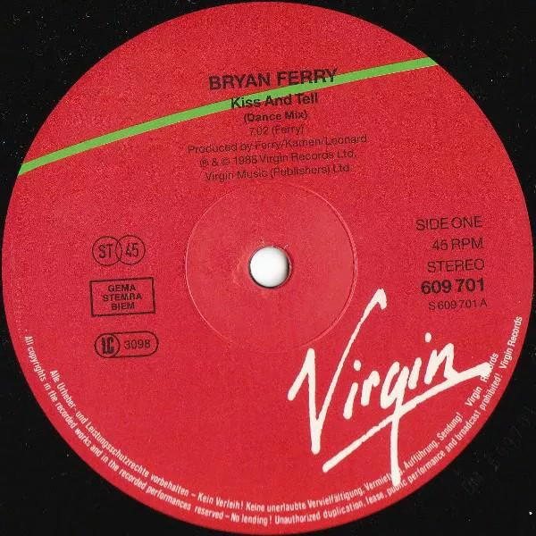 Bryan Ferry - Kiss And Tell 3 Bryan Ferry - Kiss And Tell - Image 3