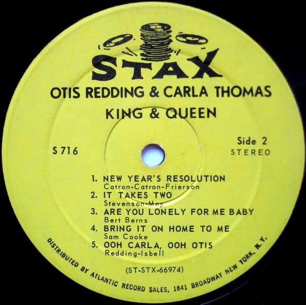 Recording label for otis redding