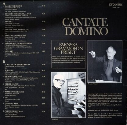 Cantate Domino - Torsten Nilsson, Marianne Mellnäs, Alf Linder ‎(Black)