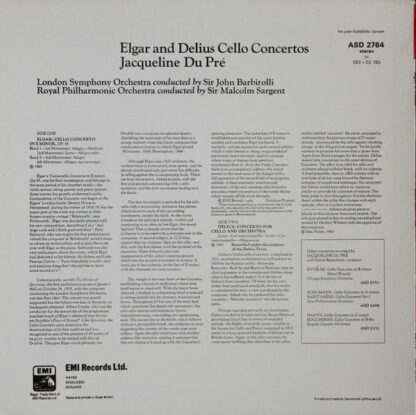 Elgar & Delius Cello Concertos - Jacqueline Du Pré