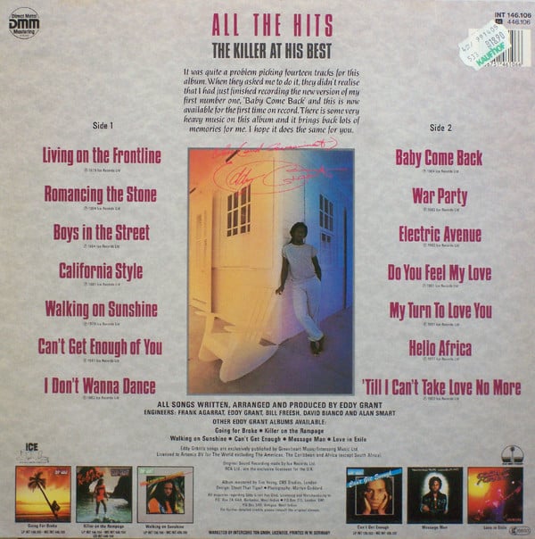 Eddy Grant - The Killer At His Best - All The Hits - Vinyl 