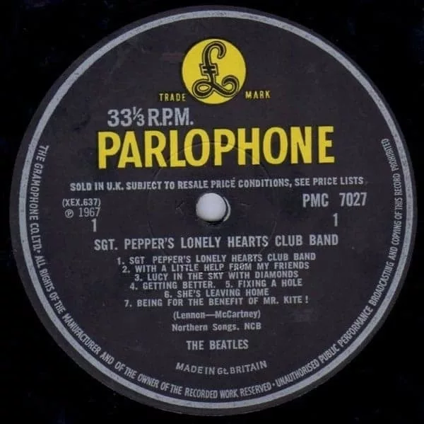 THE BEATLES Sgt. Pepper's UK版 mono Beatles, The ‎– Sgt. Pepper's Lonely Hearts Club Band (UK Mono)