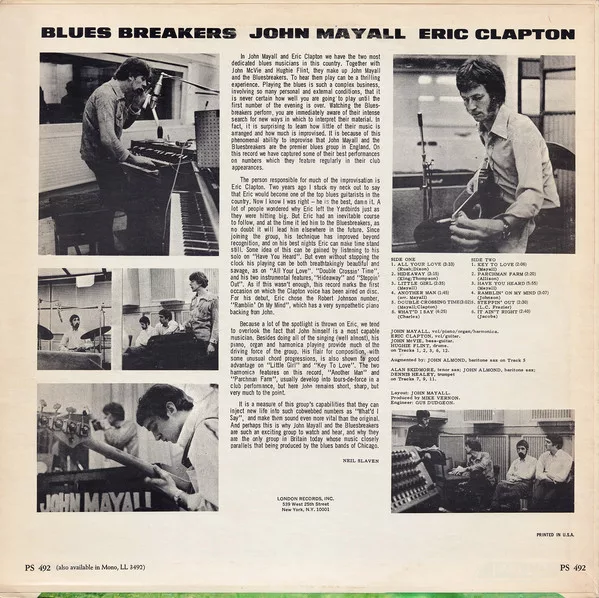 John Mayall With Eric Clapton - Blues Breakers 2 John Mayall With Eric Clapton - Blues Breakers - Image 2
