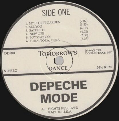 Depeche Mode ‎– Tomorrow's Dance Amsterdam 83