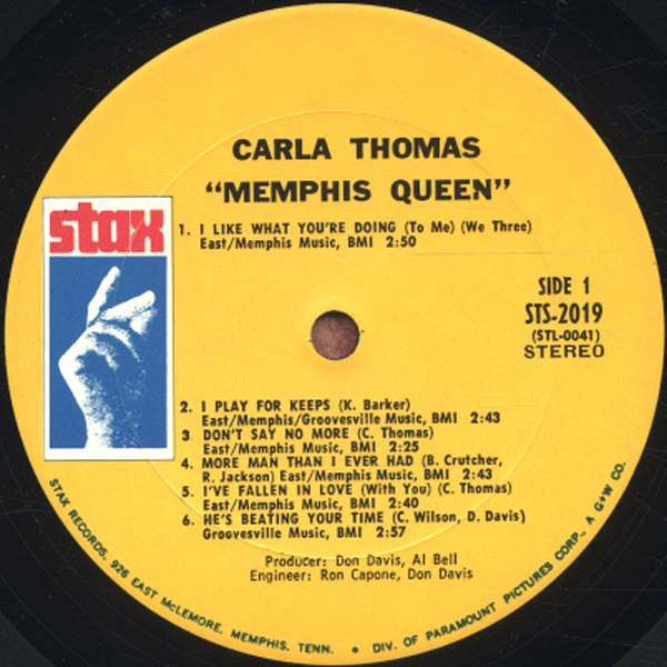 Carla Thomas - Memphis Queen - Vinyl Pussycat Records