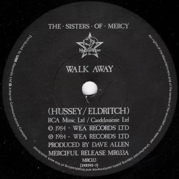 The Sisters Of Mercy – Walk Away / Poison Door (UK) 2 The Sisters Of Mercy – Walk Away / Poison Door (UK) - Image 2