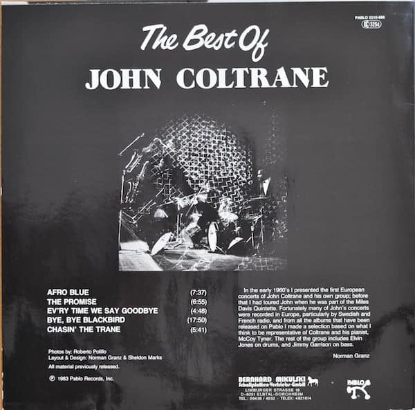John Coltrane ‎– The Best Of John Coltrane