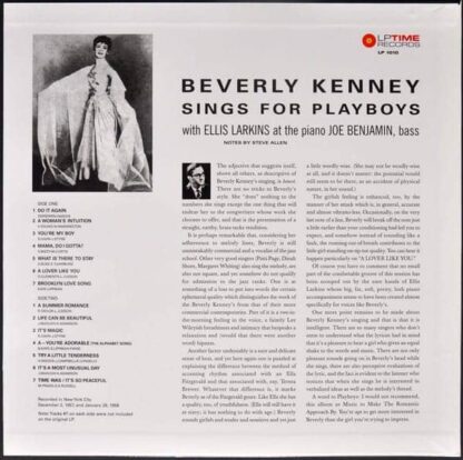Beverly Kenney ‎– Sings For Playboys