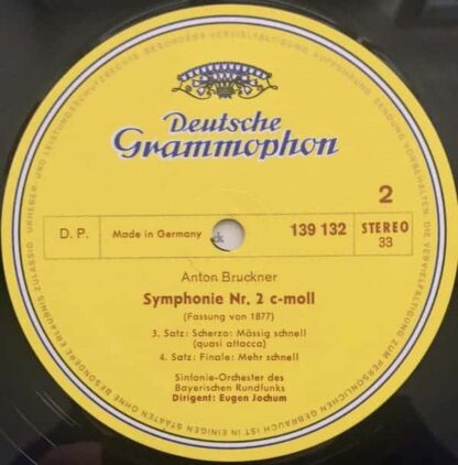 Anton Bruckner ‎– Symphonie Nr.2, - Eugen Jochum, Sinfonie-Orchester Des Bayrischen Rundfunks