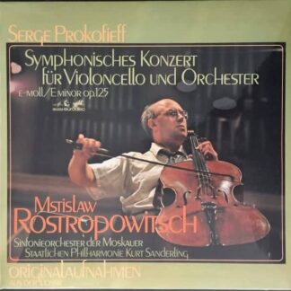 Serge Prokofieff - Symphony Concerto For Cello Und Orchestra, Mstislav Rostropovich